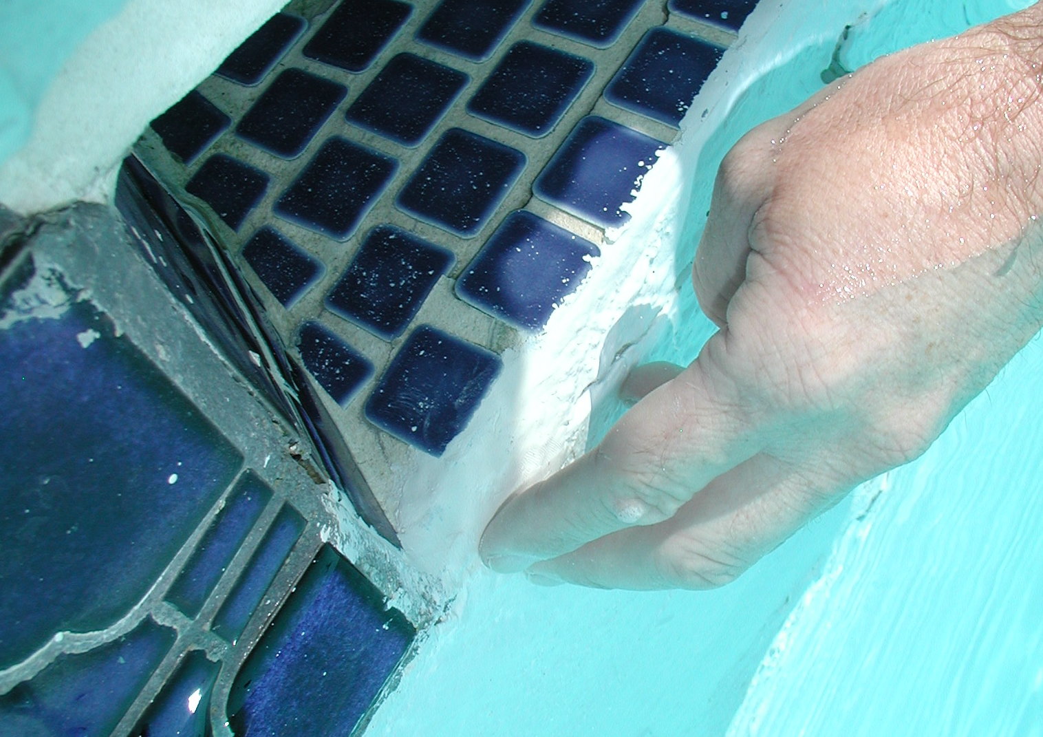 pool skimmer leak repair above ground